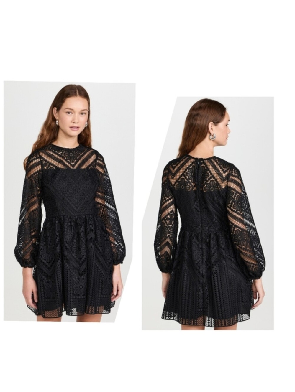 NWT Shoshanna Bowery Lace Steph Mini Dress, Size 0